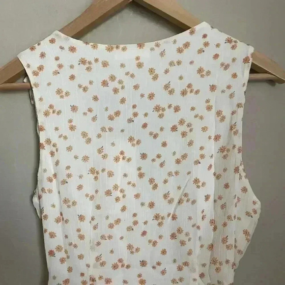 LUSH Printed Sleeveless Wrap Mini Dress Size Small - Picture 6 of 11